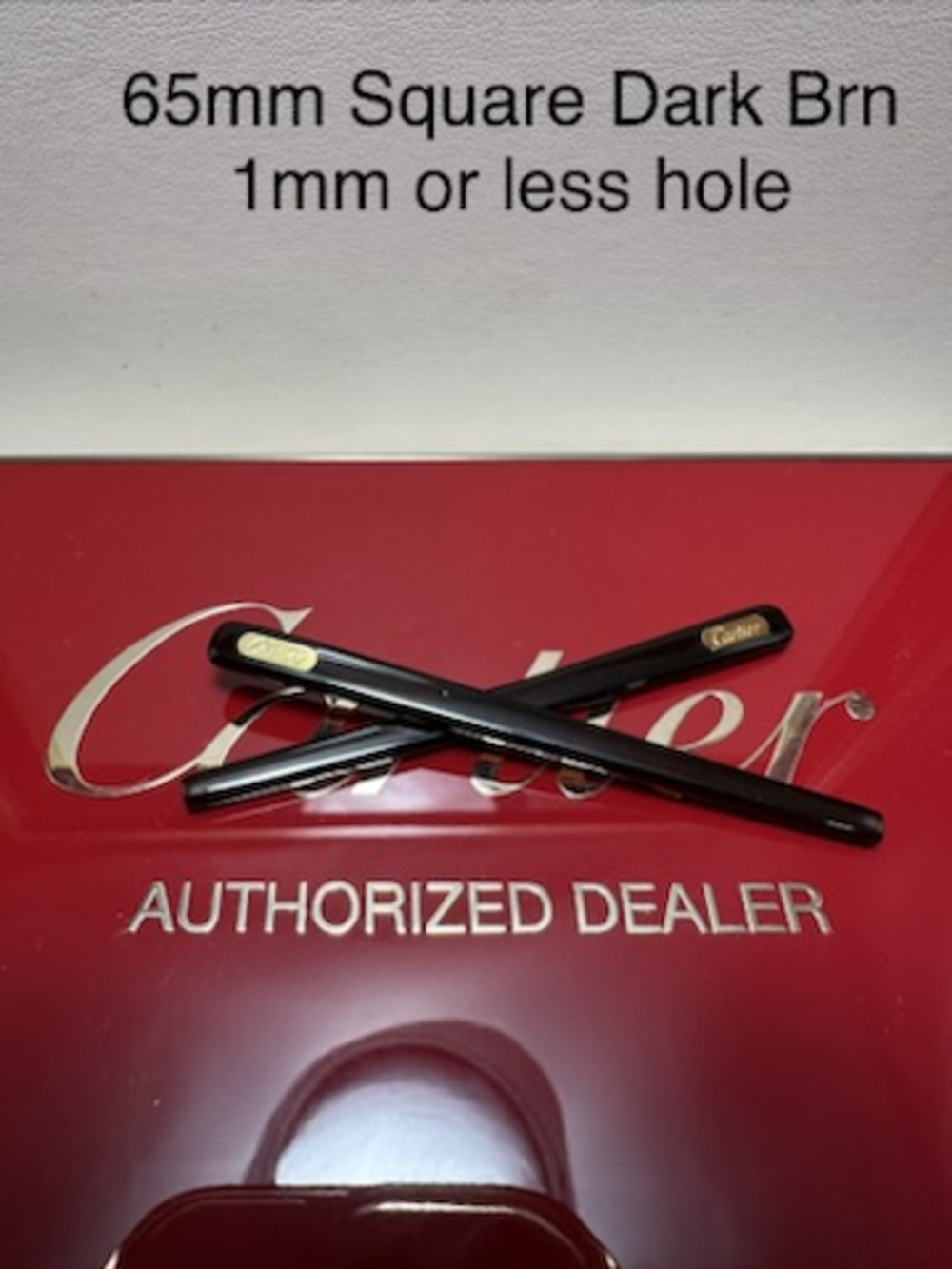 Cartier Eyeglasses Temple Tip Dark Brown 65mm New